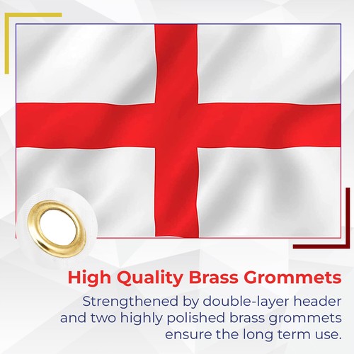 5x3' 8x5' 3x2' Large Polyester England Flag St George Cross Football Sport Flags - Picture 10 of 12