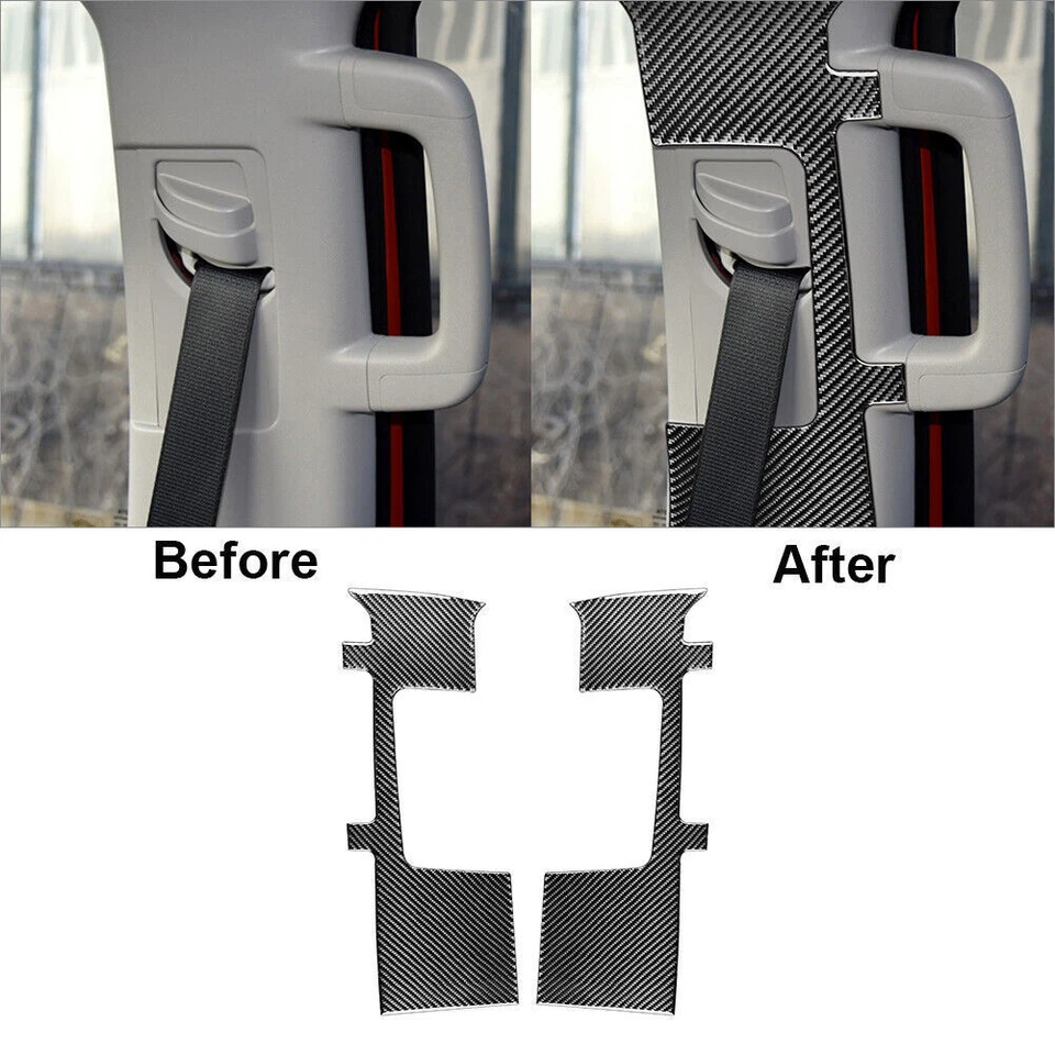 13Pcs For Toyota Tundra 2014-2018 Carbon Fiber Interior Full Kit Cover Trim - Image 3 of 4