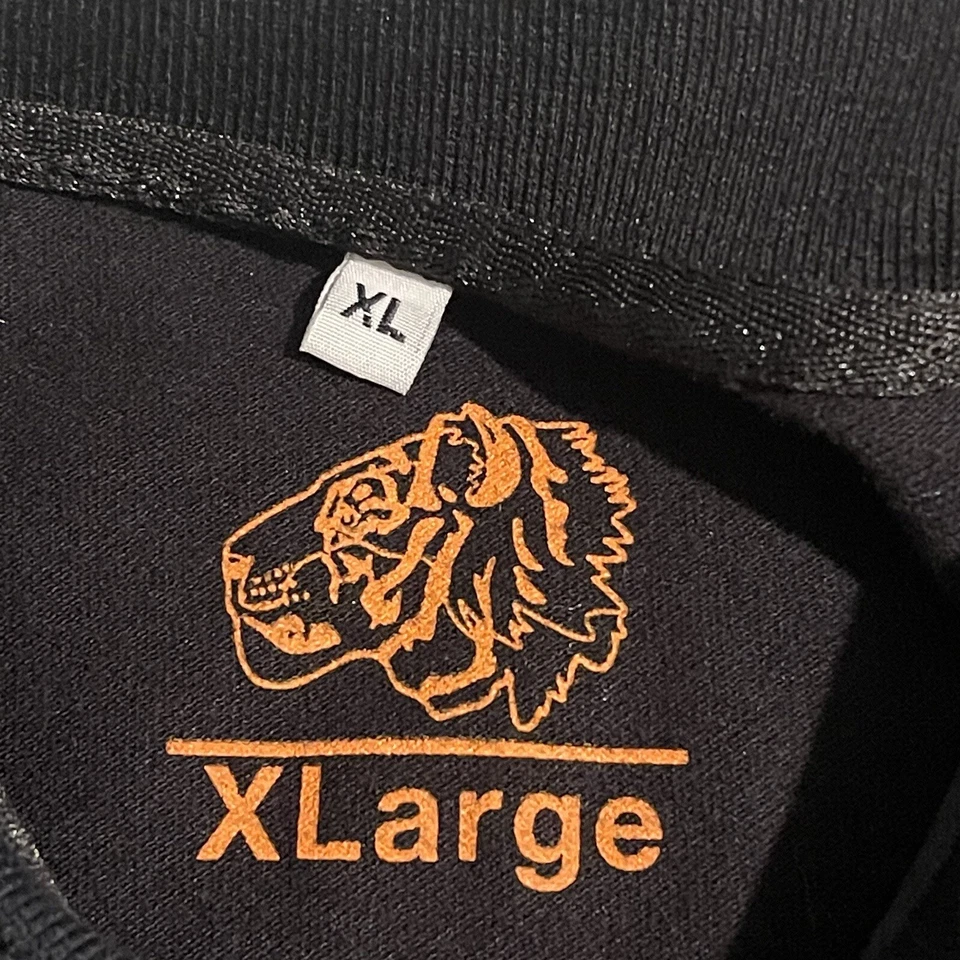 Camisa Tiger Kingdom Hombre XL Negra Bordada Ligera Informal Tailandia Polo Foto 3 de 4