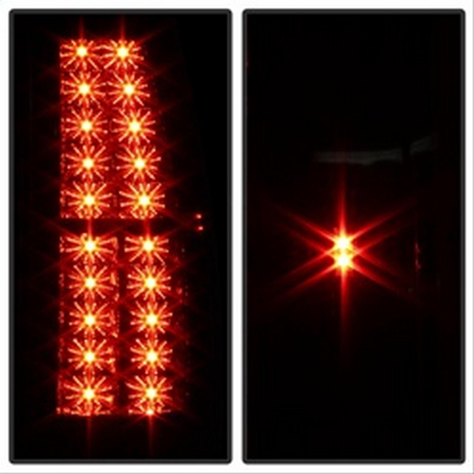 Black Smoke Spyder LED Tail Light Set for Enhanced Style