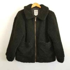 Garage Black Teddy Bear Sherpa Jacket Size Xs/s