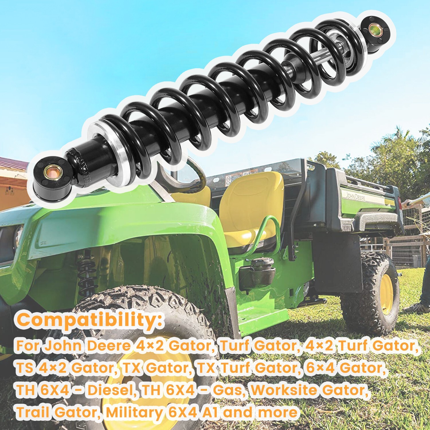 AM130448 Shock Absorber Front Suspension Kit for John Deere Gator TX TH