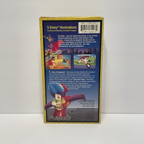 Disney Darkwing Duck: His Favorite Adventures “Birth of Negaduck!” VHS Tape 1993 - Foto 3 di 16