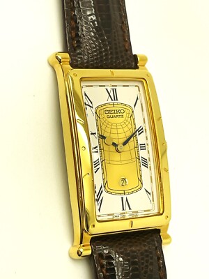 SEIKO MEN'S 7N89-5009 NOT-WORKING AGE OF DISCOVERY DRESS QUARTZ WATCH SXC898