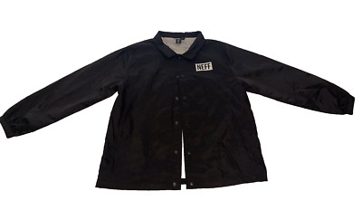 Neff Star Wars R2 D2 Windbreaker Jacket Size XL TEEN Black The Original YOUTH