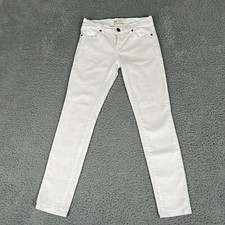 Free People Skinny Jeans Womens Size 26 White Stretch Denim Made in USA