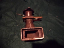 Antique Apolla Talking machine cast iron horn throat with sound damper