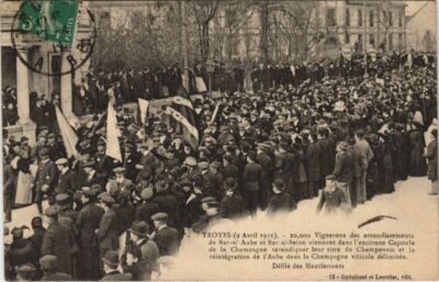 CPA TROYES Manif des Vignerons 1911 le defile (928020)
