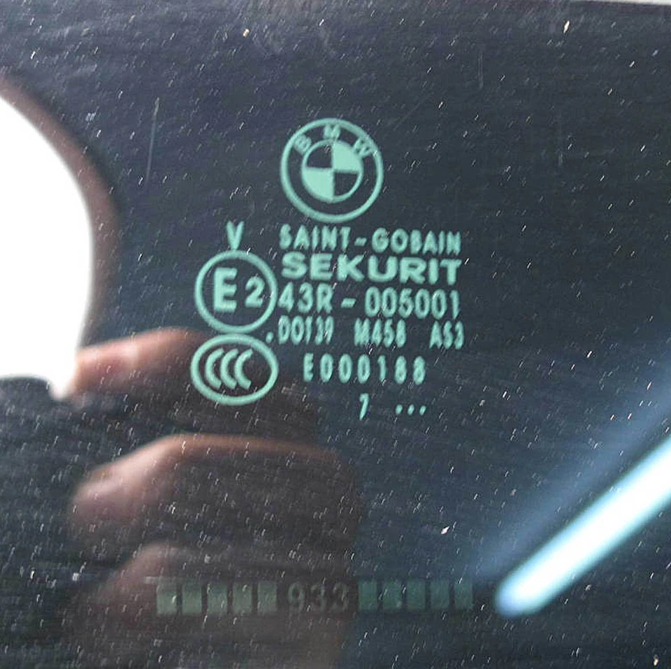 BMW E60 serie 5 techo corredizo techo corredizo exterior panel de vidrio de fábrica 2004-2010 usado Foto 2 de 3