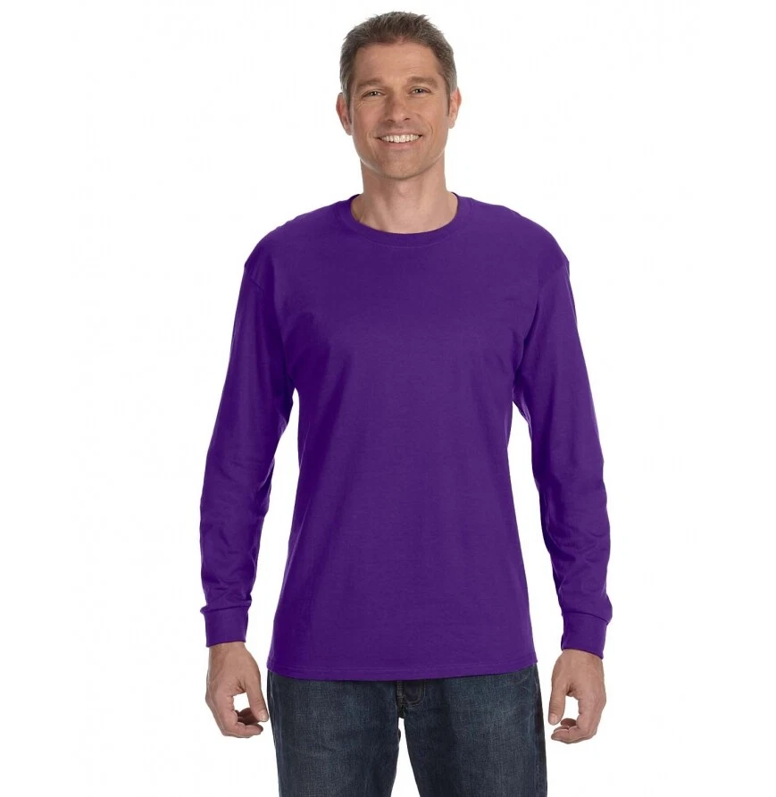 Preços baixos em Camisetas Manga Longa Roxa para Homens | eBay