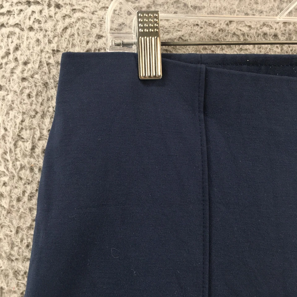 J Jill Leggings Pull On Mujer Medianos Sólidos Azul Tiro Medio Elastizados Cintura Elástica Foto 3 de 4