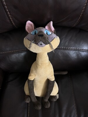 16  Original Siamese Cat From Lady And The Tramp Disney Store Plush Stamped