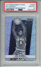 2022 PANINI DRAFT PICKS FLASHBACK MOJO PRIZM #FBBR BILL RUSSELL /25 PSA 10 RARE