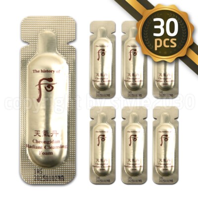 The history of Whoo Cheongidan Radiant Cleansing Foam 1.5ml x 30pcs Newest 