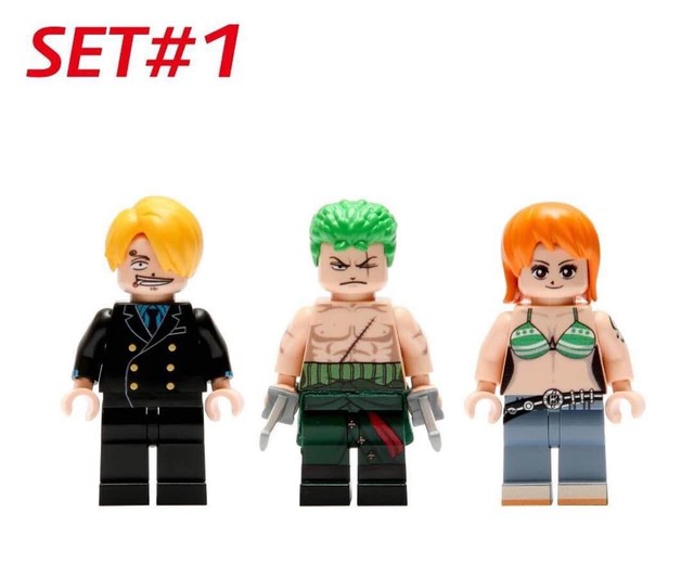 LEGO Minifigure One Piece Zoro Nami Sanji Custom By HobbyBrick EBay