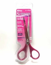 Lot of 2 Allary #231 Stationery Lightweight Scissors, 6.5 Inch, Red
