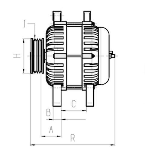 ALTERNADOR HC-CARGO CAR114673 ORIGINAL NUEVO OE REPUESTO - Imagen 2 de 6