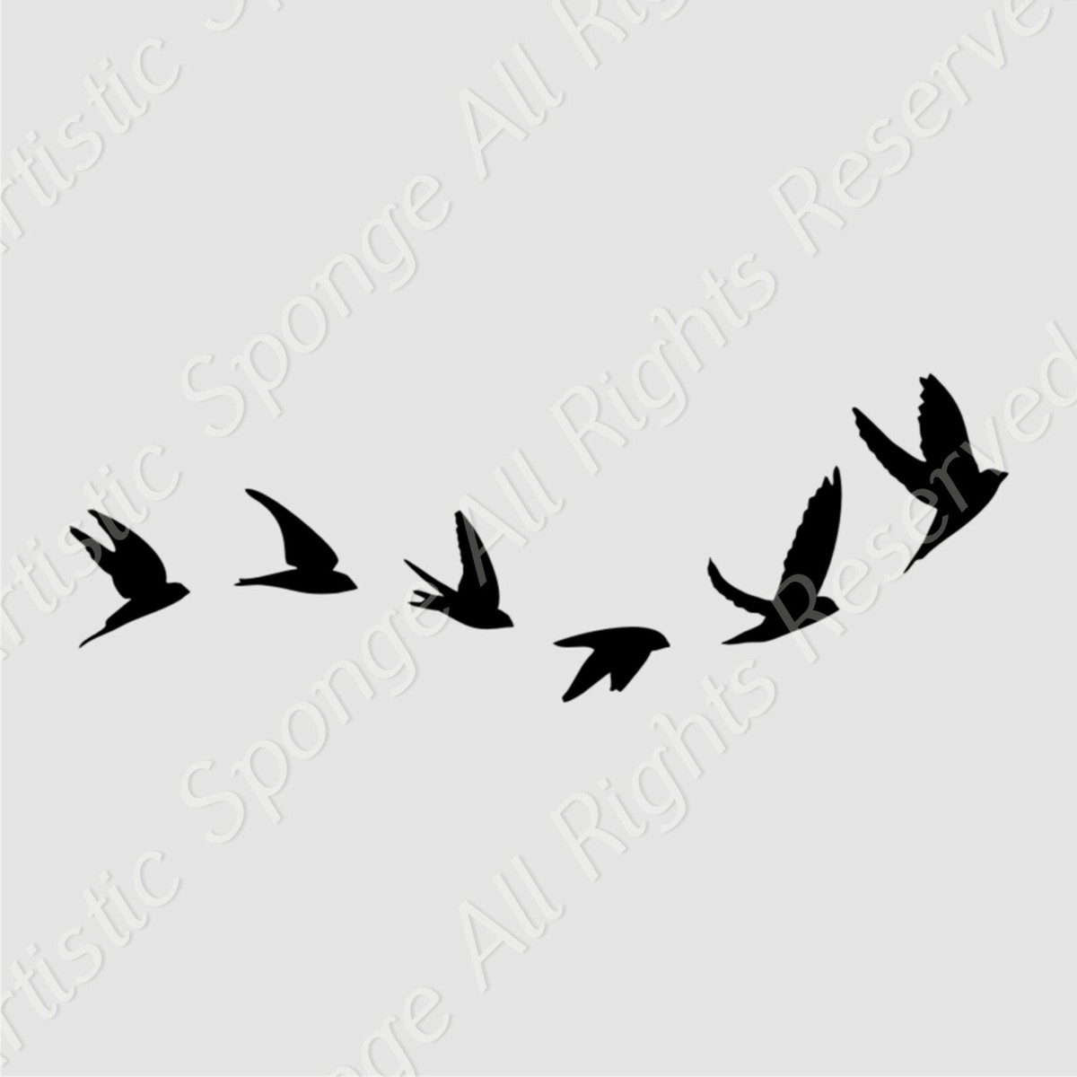 FLYING BIRDS Reusable Stencil A3 A4 A5 Romantic Shabby Chic Craft DIY / Bird118 | eBay flying-birds-reusable-stencil-a3-a4-a5-romantic-shabby-chic-craft-diy-bird118-ebay