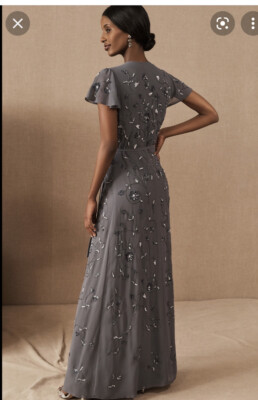 plymouth beaded dress Primavera Beaded Homecoming Dress 4054 Platinum / 12