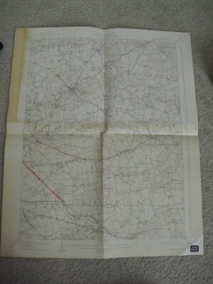 Vintage 1938 Pennsylvania Topographic Map New Holland Pennsylvania 20 x 16 1/2