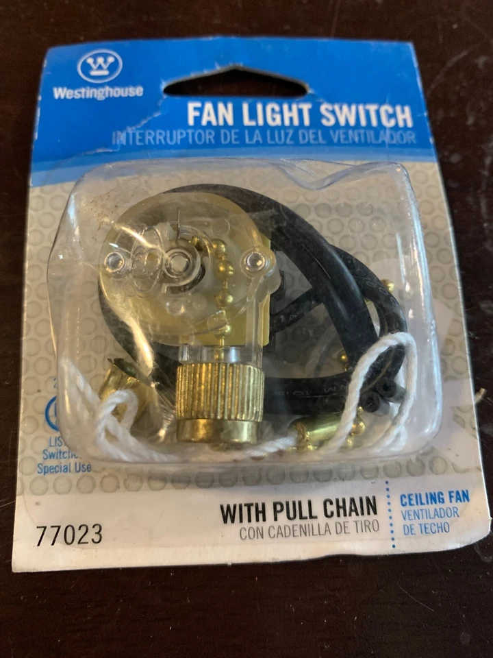 FAN LIGHT SWITCH for ceiling fan w/ pull chain NEW! Westinghouse 77023 Foto 2 de 3