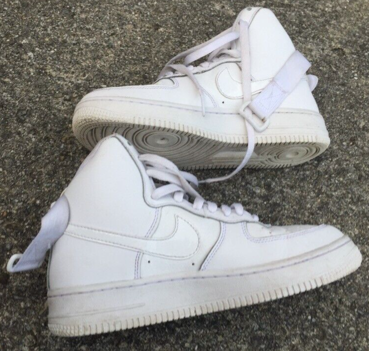 SAOLA Nike Air Force 1 High (GS) taglia 5Y taglia 6 5 donna bianco bianco 653998 100
