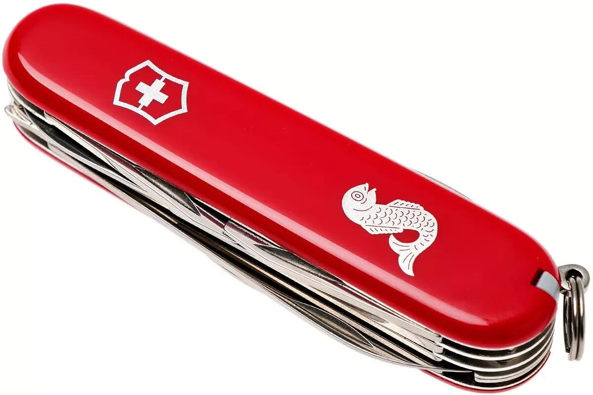 Victorinox Fisherman Red Swiss Army Knife - VN1473372 - 1.4733.72