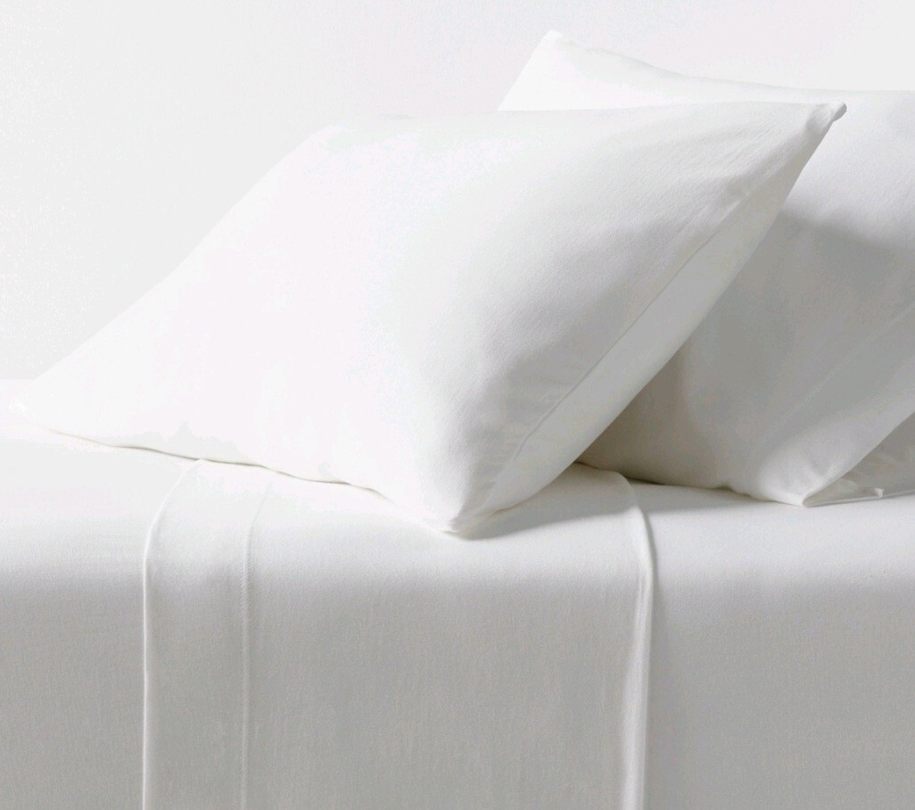 Threshold Cotton Jersey Sheet Set Queen White New