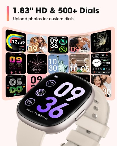 Smart Watch Men Women Fitness Call Text HR SpO2 Waterproof for OnePlus 13 13R - Picture 28 of 29