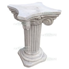 Colonna capitello base tavolo patrasso cm 75 cemento marmo arredo cucina ufficio