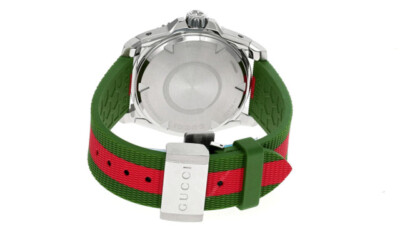 Gucci Dive AUTO 40mm Black Dial Rubber Men's Watch YA136349 | eBay
