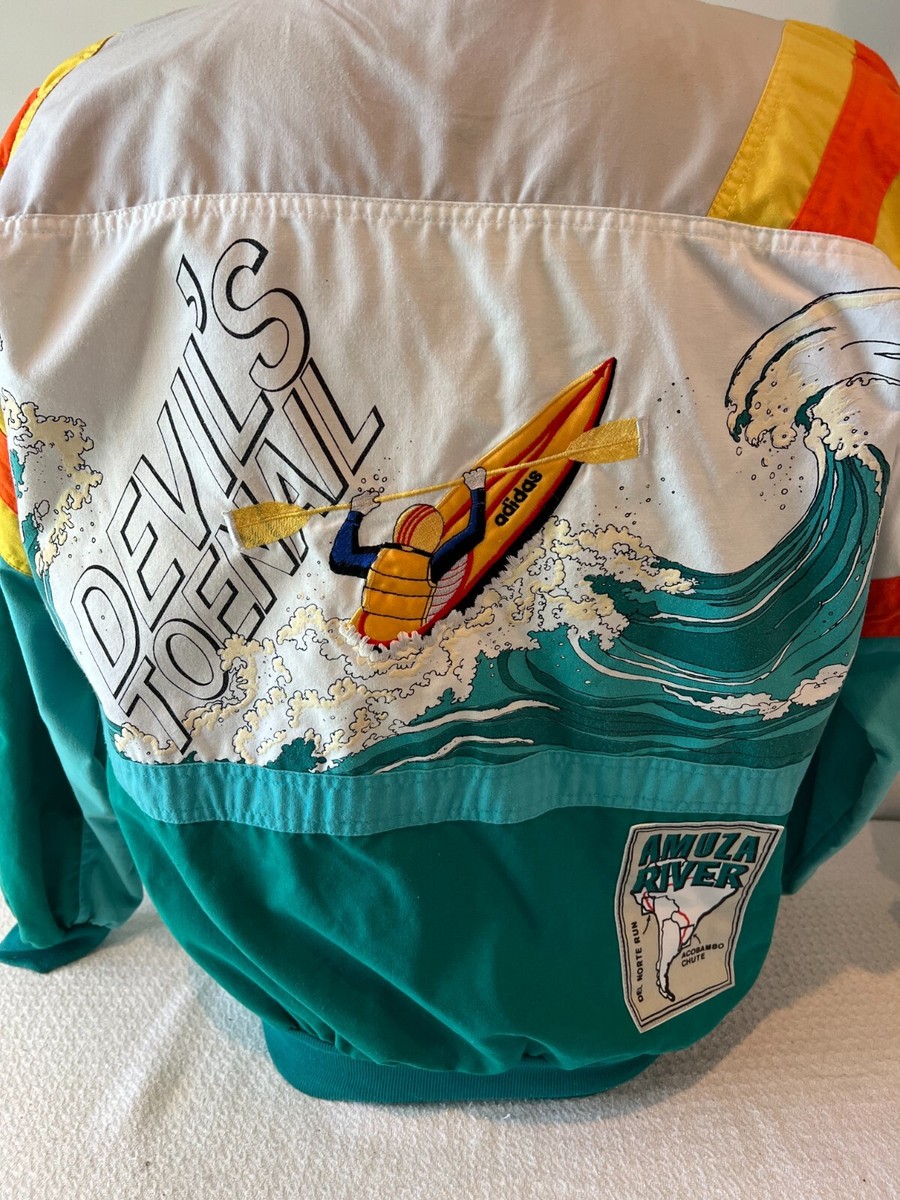 Men's Vintage Adidas Devil's Toenail Kayaking Graphic Men's Vintage Adidas Devil's Toenail Kayaking Graphic