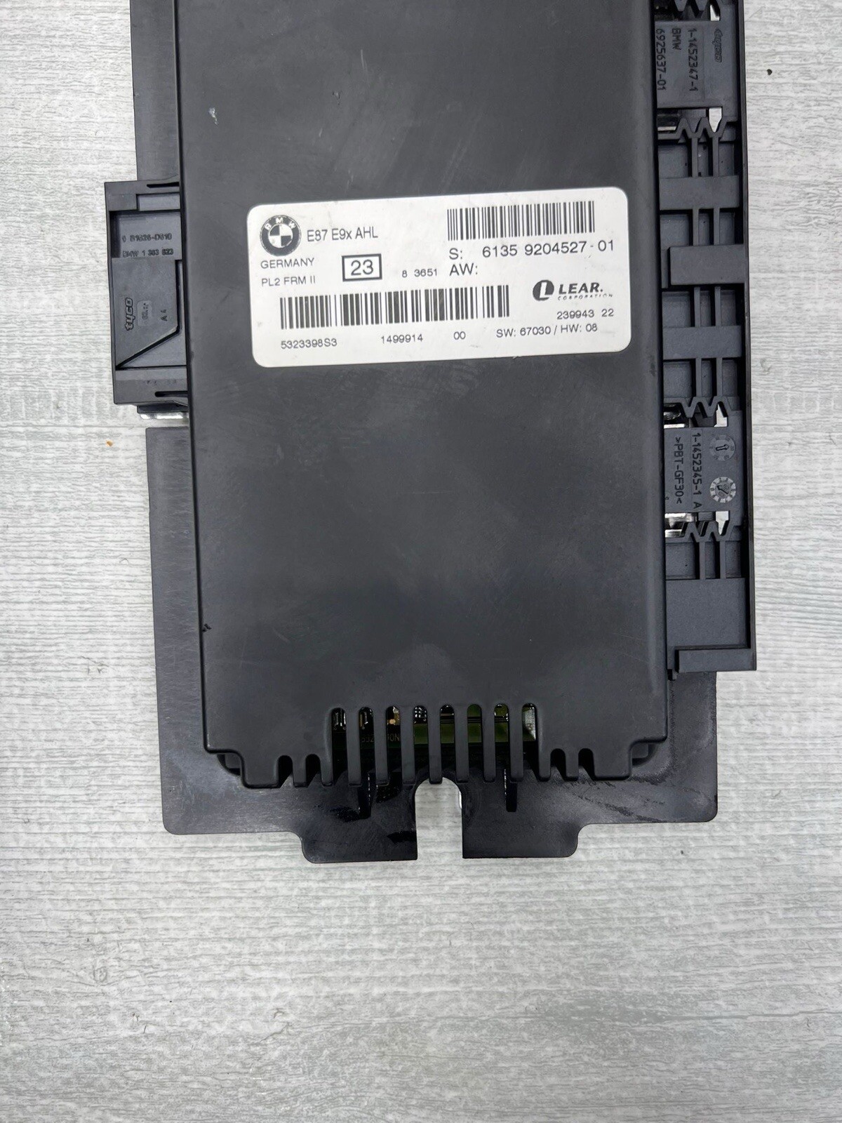 2009 BMW 335i Coupe E92 OEM FRM AHL Footwell Control Module 