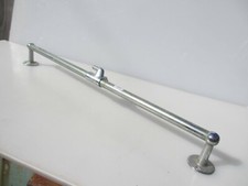 Vintage Chromed Brass Clothes Rail Airer Drier Deco Towel Retro Industrial 25"L