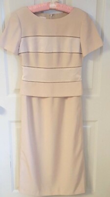 Women's Talbut Petites Size 8 Neutral Beige & Cream Formal Dress | eBay