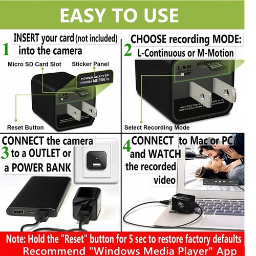 HD 1080P Mini Wi-Fi Camera Home Security DVR Cam - Picture 19 of 20