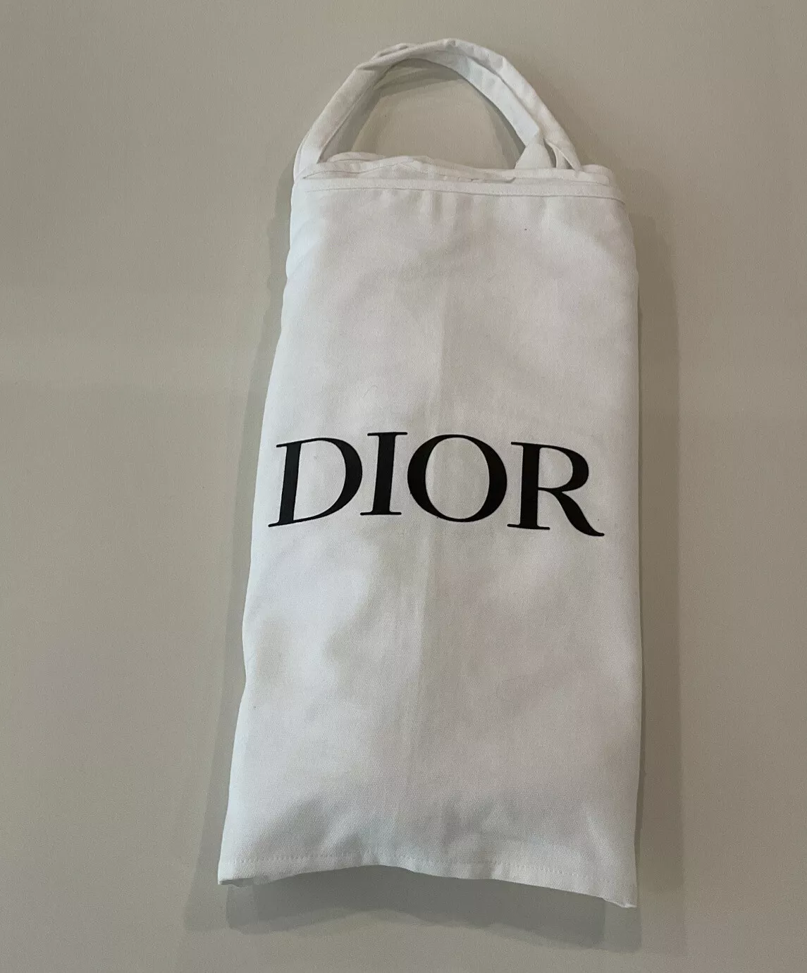 Authentique sac à vêtements Dior toile blanche 23’’x65”NEUF
