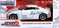 2009 Nissan GT-R R35 Ben Sopra Jdm Tuners Greddy White 1:32 Jada Toys 98574