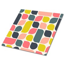 9pcs Tile Stickers Set Kitchen Peel and Stick Decals Clastic Pattern