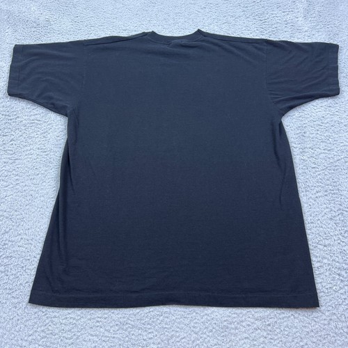 VTG Single Stitch Ship Of Fools Graphic T-Shirt Sea Funny Black Tee XL USA Made - Picture 11 of 12