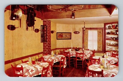 Washington DC, Tally Ho Restaurant Interior, Advertising Vintage Postcard