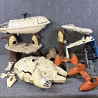 Vintage Star Wars Playset Lot Ewok Village Millennium Falcon Mixed Parts 70s 80s