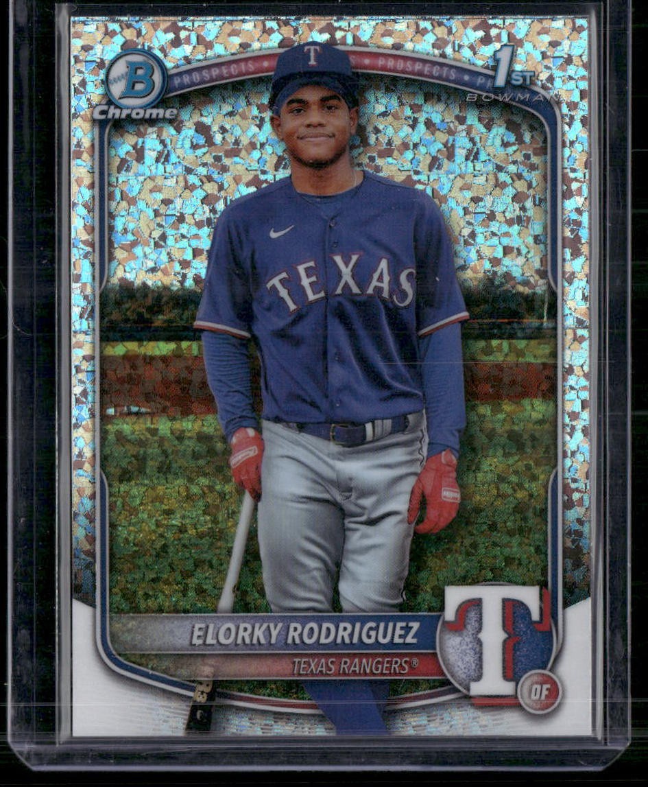 2025 Bowman Chrome - Prospects Mini-Diamond #BCP-186 Elorky Rodriguez
