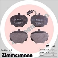 Bremsbelagsatz Scheibenbremse Zimmermann 20344.145.1 FüR Landrover Defender L316