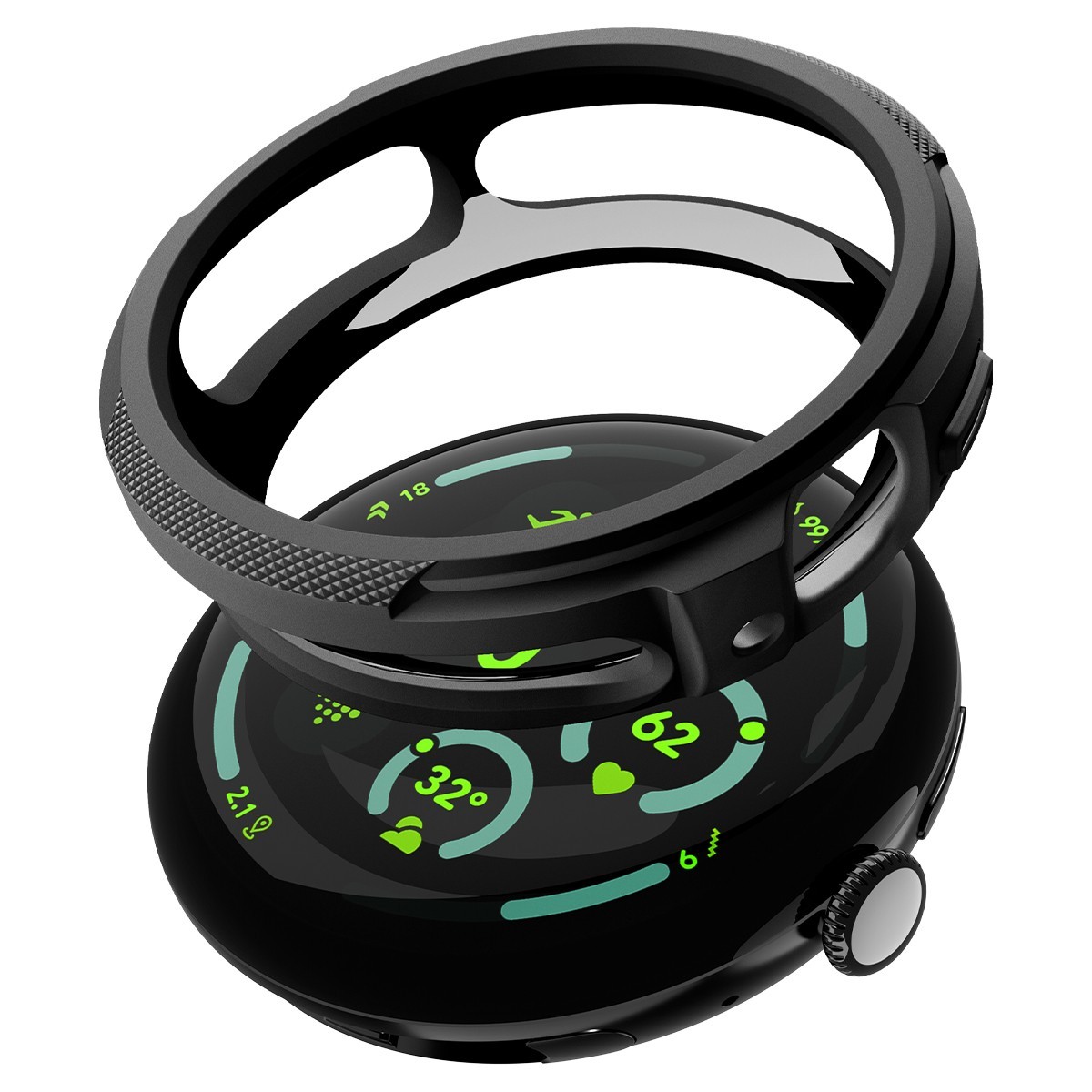 For Pixel Watch 4 (45mm) | Spigen Liquid Air Case Protective Soft 