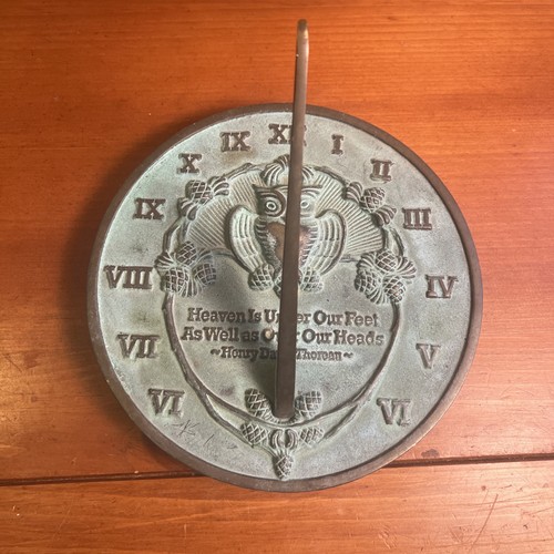 Thoreau Sundial Clock 2000 Rome Ind Beautiful OWL design