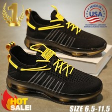 Men's Fashionable Non Slip Sports Shoes Mesh Breathable Lightweight Tennis Shoes