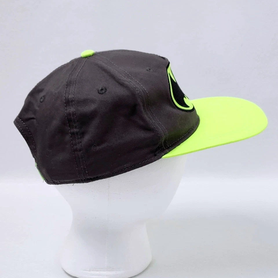 Batman Snapback Sombrero Juvenil OSFM Gris Neón Verde Gorra DC Comics Superhéroe Película Foto 2 de 4