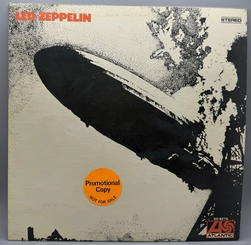 Led Zeppelin Promo Sample Copy 1969 First Press Debut Album Atlantic SD-8216