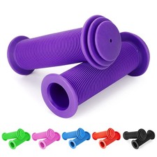 Kids Bike Grips 105mm - Purple Handlebar Grips for Bikes Scooters